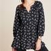 Anthropologie Tops | Anthropologie Maeve Winona Black Babydoll Tunic Top | Color: Black/White | Size: S