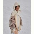 Anthropologie Accessories | Anthropologie-Sherpa-Lined Hooded Scarf | Color: Cream/White | Size: 44"L, 6"W
