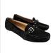 Coach Shoes | Coach Stacie Loafers Signature C Black Patent Leather Canvas Flats Size 9 | Color: Black | Size: 9