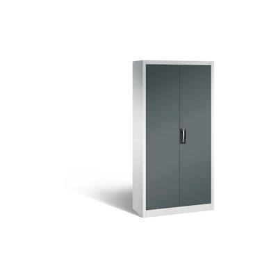 C+P Werkstattschrank | HxBxT 195x93x40cm | Lichtgrau/Anthrazit von PROREGAL Image