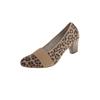 Pumps LEI BY TESSAMINO "Cora", Damen, Gr. 39, beige, Lederimitat, elegant, Schuhe, mit Animalprint
