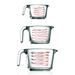 NutriChef 3 -Piece Glass Measuring Cup Set Glass | 8.27 H x 7.72 W x 10.04 D in | Wayfair NCGL3MES