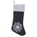 Vickerman 8" X 19" Winter Snowflake Stocking - QTX17452 Wool/Felt in Gray | 1 H x 8 W in | Wayfair
