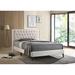 Glory Furniture Bergen Storens Bed Upholstered in Gray/Black | 48 H x 78 D in | Wayfair G1631-QB-UP