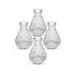 Everly Quinn 4 Piece Clear Indoor/Outdoor Metal Table Vase Set Metal | 4.5 H x 3.75 W x 3.75 D in | Wayfair CB06BA48269942029D8B72995E037F10