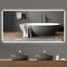 Wrought Studio™ Avit LED Backlit Frameless Lighted Bathroom/Vanity Mirror w/Brightness Adjust, Glass in White | 36 H x 72 W x 1.18 D in | Wayfair