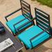 Ebern Designs Bedie Patio Dining Armchair w/ Cushion in Blue | 33.5 H x 20.9 W x 17.7 D in | Wayfair A0C9F329096F4F4FAF36C0A89F9D0DE5