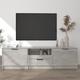 vidaXL TV Cabinet Concrete Grey 140x35x40 cm Engineered Wood