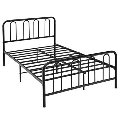 Costway Full/Queen Size Metal Bed Frame with Headb...