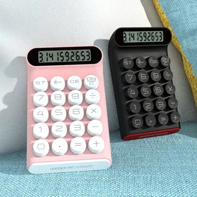 Calculatrice rétro avec clavier mécanique à points ordinateur portable 10-251 écran LCD bureau