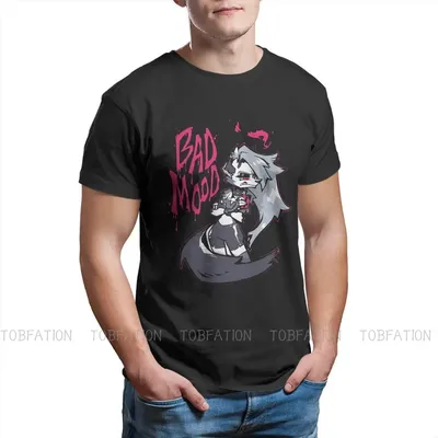 Loona Bad Mood Hip Hop T-shirt pour adultes Helluva Octavia Comedy T-shirt décontracté T-shirt