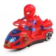 Disney-Voiture électrique Spiderman Twisting pour enfants roue universelle voiture de dessin