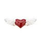 Dongsheng-Anime Jewelry Card Captor SAKHatchBrooch Angel Wings Red Coussins Pendant Party Brooch