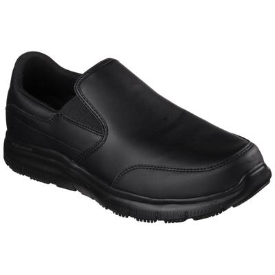 Berufsschuh SKECHERS "FLEX ADVANTAGE SR" Gr. 47,5, schwarz, 47,5, Leder, Schuhe, Slipper für Gastronomie, Pflege, Krankenhaus mit Stretcheinsatz Image