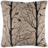 Rizzy Home Botanical with Birds Throw Pillow