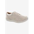 Women's Tulip Oxford Flat by Drew in Bone Foil Leather (Size 8 M)