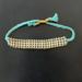 J. Crew Jewelry | Jcrew Teal And Gold Bracelet | Color: Gold | Size: Os