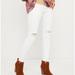 Jessica Simpson Jeans | Jessica Simpson Distressed White Maternity Jeans | Color: White | Size: 25m