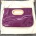 Michael Kors Bags | Michael Kors Purple Clutch | Color: Gold/Purple | Size: Os