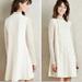 Anthropologie Dresses | Anthropologie Hd In Paris White Lace Long Sleeve Mock Neck Dress Size Mp | Color: Cream/White | Size: Mp