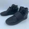 Adidas Shoes | Adidas Tubular Invader Strap Us 5.5 Hi Top Lace Up Black Shoes Sneakers Leather | Color: Black | Size: 5.5