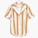 Madewell Intimates & Sleepwear | Madewell Knit Bedtime Short-Sleeve Pajama Top In Peacham Stripe - Large | Color: Tan | Size: L