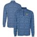 Men's Cutter & Buck Navy Cal Bears Big Tall Traverse Camo Print Stretch Quarter-Zip Pullover Top