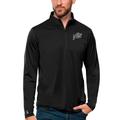 Men's Antigua Black Navy Midshipmen Tribute Quarter-Zip Top