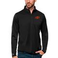 Men's Antigua Black Oklahoma State Cowboys Tribute Quarter-Zip Top