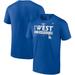 Men's Fanatics Branded Royal Los Angeles Dodgers 2022 NL West Division Champions Locker Room Big & Tall T-Shirt