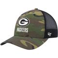 Men's '47 Camo/Black Green Bay Packers Trucker Adjustable Hat