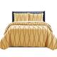 New Quilted Bedspread Throw Embossed Pattern Frilled Bedspreads with Matching Pillow Cases - Luxury Bedspread Bed Throw Coverlets Bedding Set (Mustard, Double)