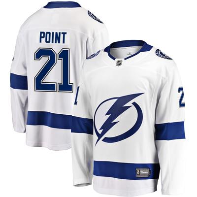 Tampa Bay Lightning Fanatics Branded Away Breakaway Jersey - Brayden Point - Mens Image