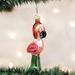 Old World Christmas Old World Hanging Figurine Ornament Glass in Green/Red/White | 5 H x 5 W x 7 D in | Wayfair 729343160324