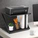 Latitude Run® Desk Organizer Wood in Black | 11.6 H x 11.3 W x 17.3 D in | Wayfair 4F50C63BB0364634830EDC71D6BF66F8