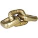 Novogratz Cole & Grey Modern Aluminum Chain Sculpture Aluminum in Yellow | 3.4 H x 14 W x 5.25 D in | Wayfair 012477