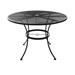 Winston Porter Dadra Metal Dining Table Metal in Black | 28 H x 42 W x 42 D in | Outdoor Dining | Wayfair FB5CB4DC698A4D97A4F5DFE9327CE71A