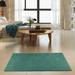 Green Half Circle 1'8" x 3'4" Area Rug - Latitude Run® Zaniah Solid Color Machine Made Polyester Area Rug in Olive Green blue/greenMetal | Wayfair