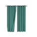Eider & Ivory™ Branches 2 Panel Woven Room Darkening Blackout Curtain Panels Polyester in Green/Blue | 84 H x 52 W in | Wayfair