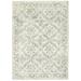 Gray 84 x 60 x 0.25 in Area Rug - 17 Stories Damitrius Floral Machine Woven Polyester Area Rug in Polyester | 84 H x 60 W x 0.25 D in | Wayfair