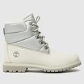 Timberland premium 6 inch puffer boots in white