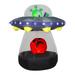 72" Halloween Inflatable Animated Alien Spacecraft by National Tree Company - 72 in