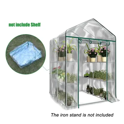 Serre de jardin en PVC avec couverture pour plantes garde au chaud salle de soleil pour fleurs
