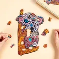 Puzzle animal en bois pour enfants jeux de famille puzzle Koala jeux pour enfants décoration