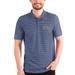 Men's Antigua Heathered Royal/White Delaware Fightin' Blue Hens Esteem Polo