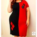 Torrid Dresses | Nwt Torrid Dress - Dc Harley Quinn Cosplay Costume Dress Batman - Plus Size | Color: Black/Red | Size: 1x