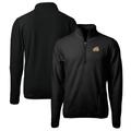 Men's Cutter & Buck Black George Mason Patriots Big Tall Cascade Eco Sherpa Fleece Quarter-Zip Jacket