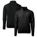 Men's Cutter & Buck Black Washington Huskies Big Tall Cascade Eco Sherpa Fleece Quarter-Zip Jacket