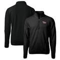 Men's Cutter & Buck Black Arkansas State Red Wolves Big Tall Cascade Eco Sherpa Fleece Quarter-Zip Jacket