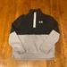 Under Armour Shirts & Tops | Boys Under Armour Gray And Black Half Zip Sweathshirt Size Medium | Color: Black/Gray | Size: Mb